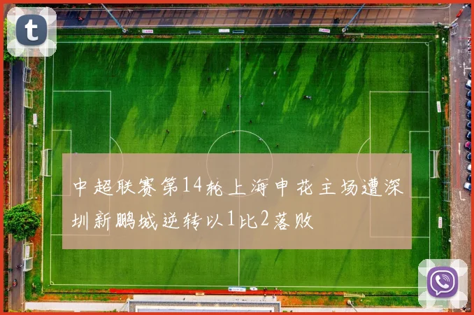 中超联赛第14轮上海申花主场遭深圳新鹏城逆转以1比2落败